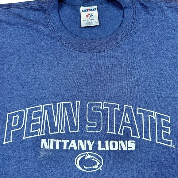 (L) Vintage Jerzees Penn State University Nittany Lions T Shirt Men - Picture 2 of 4